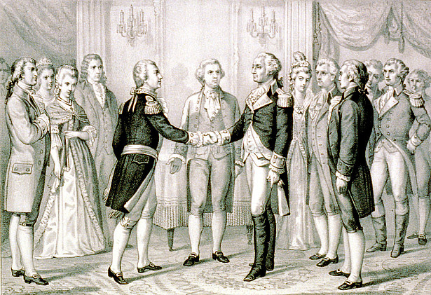 Washington meets Lafayette 