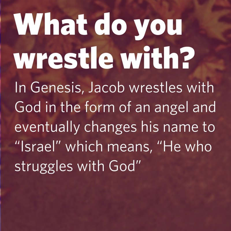 What do you wrestle with?