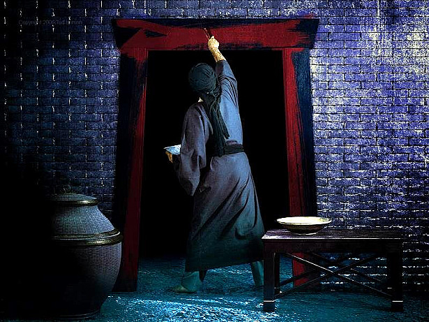 And the angel passed over the house of the Hebrews . . . 