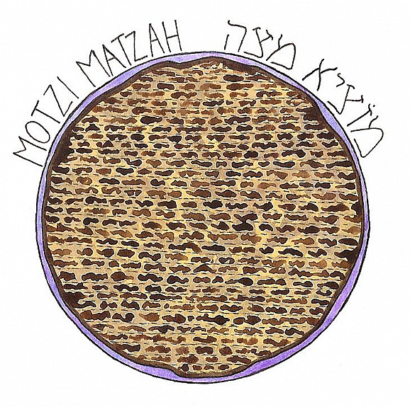 The blessing over the meal and matzah | motzi matzah | מוֹצִיא מַצָּה