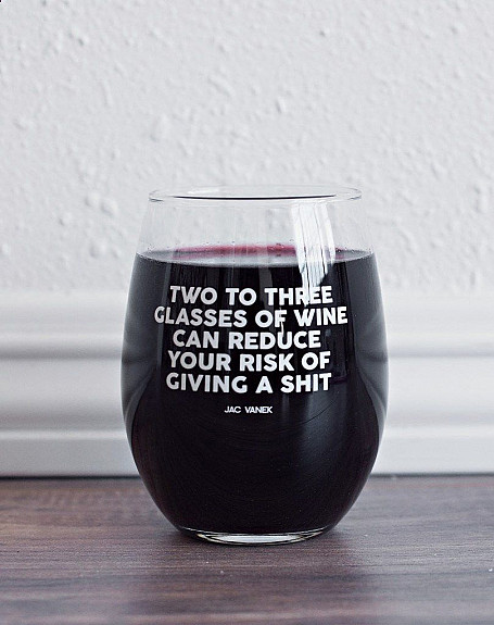 Drink your second glass of wine!