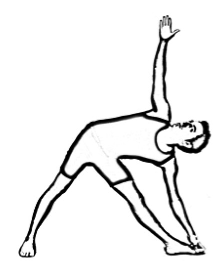 Yoga for Your Seder Table - Triangle Pose