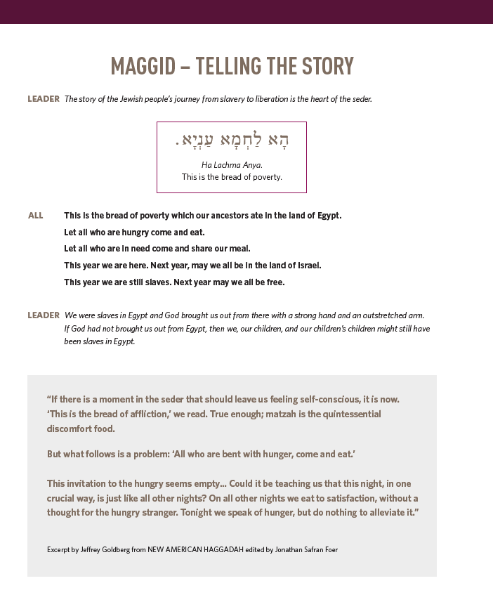 MAGGID – TELLING THE STORY