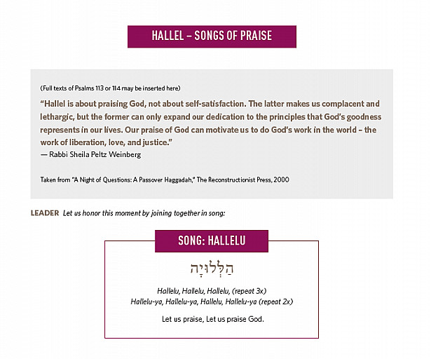 HALLEL – SONGS OF PRAISE