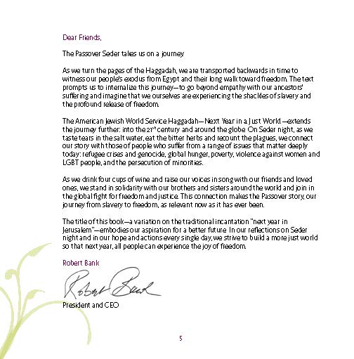 A Note from President and CEO Robert Bank