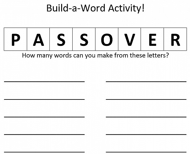 Build A Word Activity