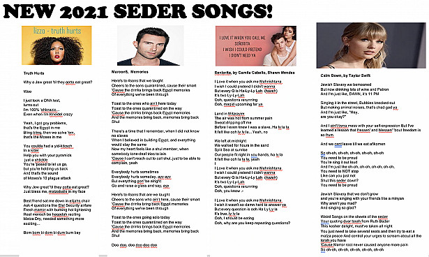 Seder songs 2021