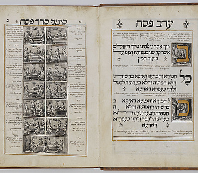 Passover Haggadah, Amsterdam, 1741, NLI | Passover haggadah by The ...