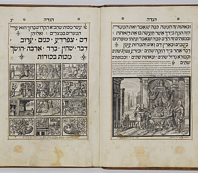 10 Plagues, Passover Haggadah, Amsterdam, 1741, NLI | Passover haggadah ...