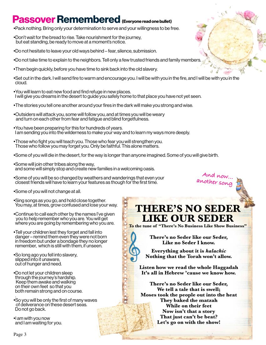 Passover Blessing Passover haggadah by Lenard Weinstein