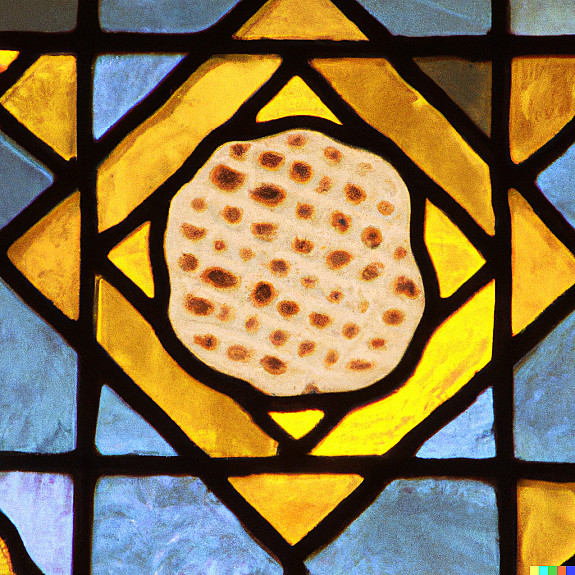 Stained Glass Matzah