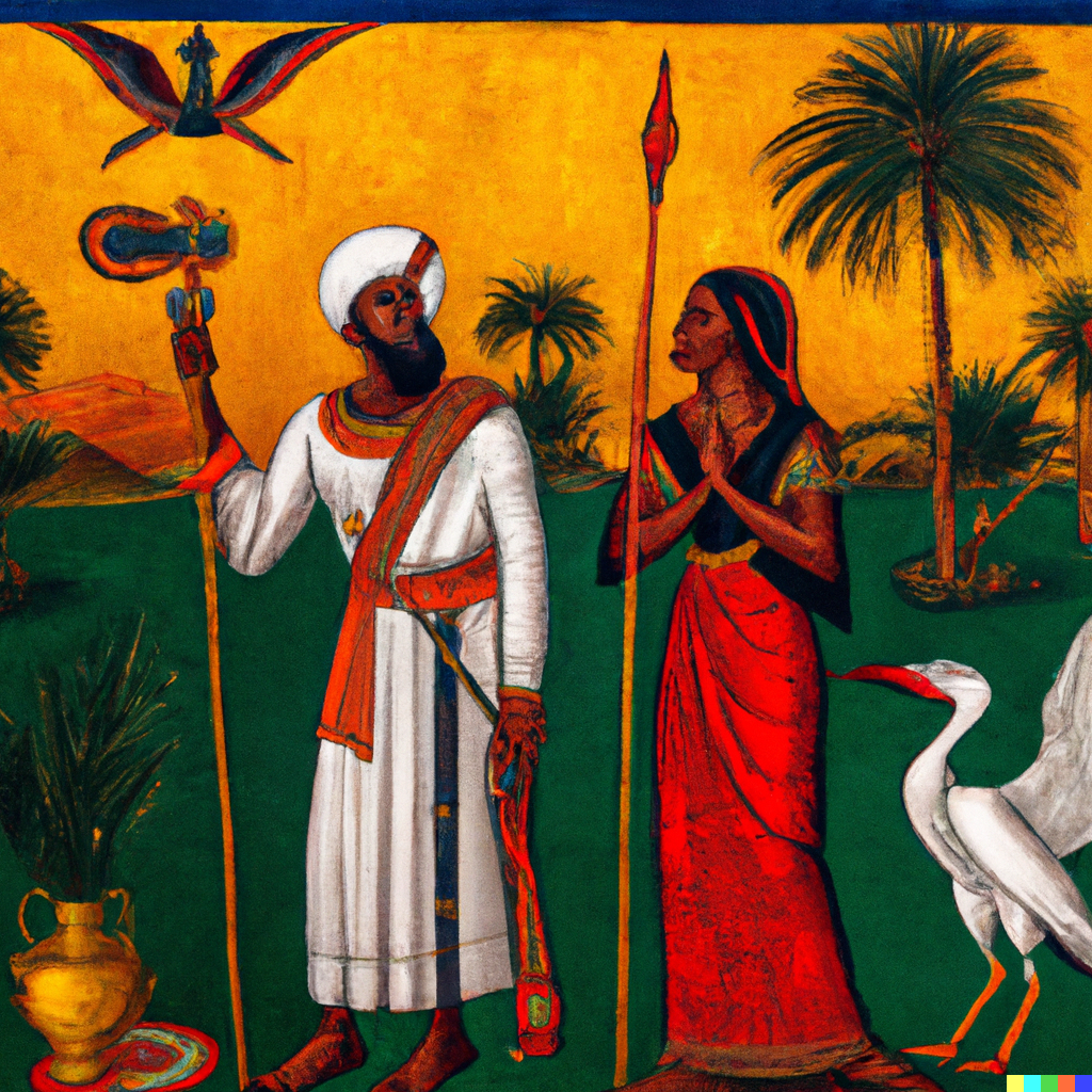 Moses and Miriam in Egypt