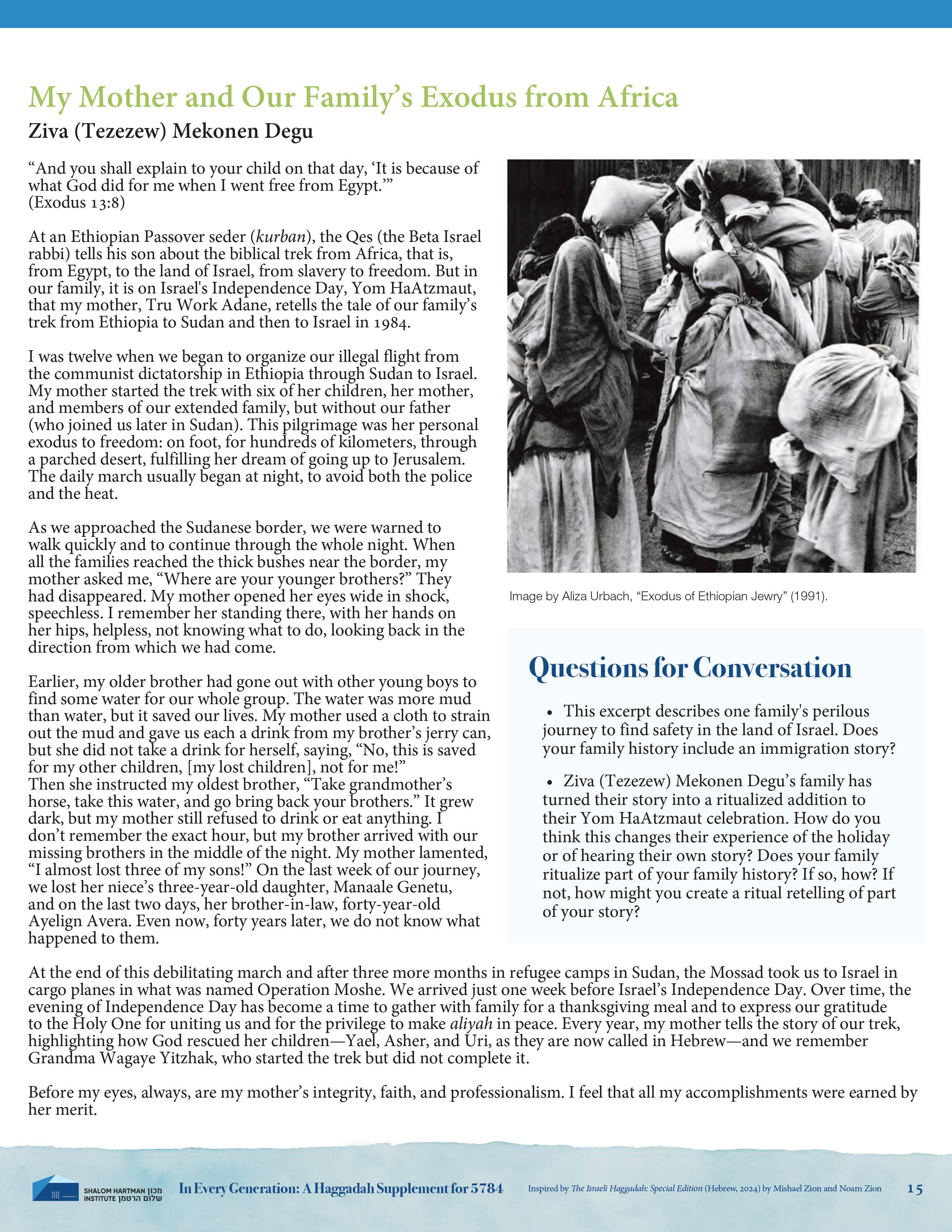 In Every Generation: My Mother and Our Family's Exodus from Africa