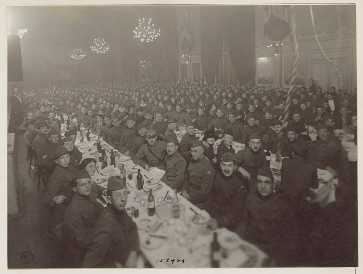 The “First Passover Seder Dinner” given by the Jewish Welfare Board in 1919 
