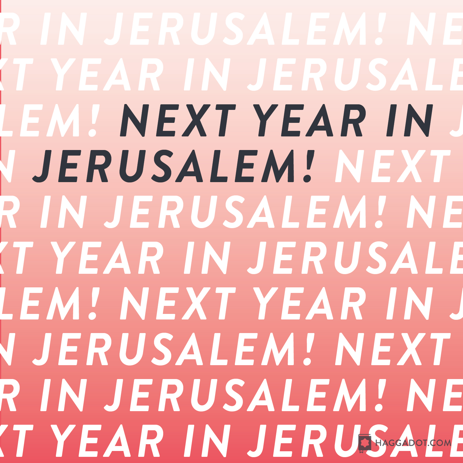 Next Year In Jerusalem!