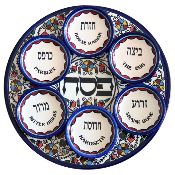 seder plate Passover haggadah by Jill Meltzer